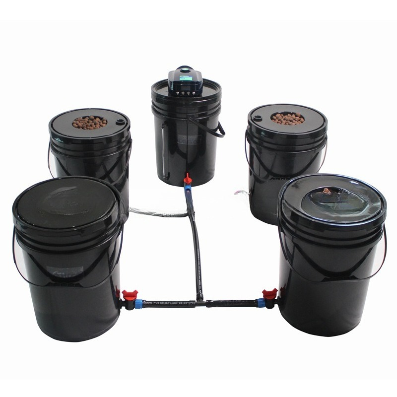 Deep Water Culture Kit - 1+4 Bucket DWC Hydroponic System Deep