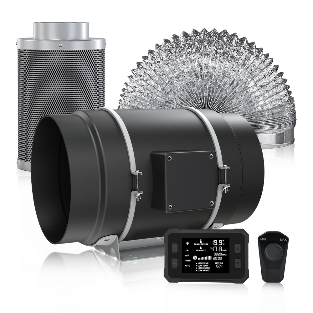 Inline Duct Fan 8 Inch - Intelligent APP Control 4 5 6
