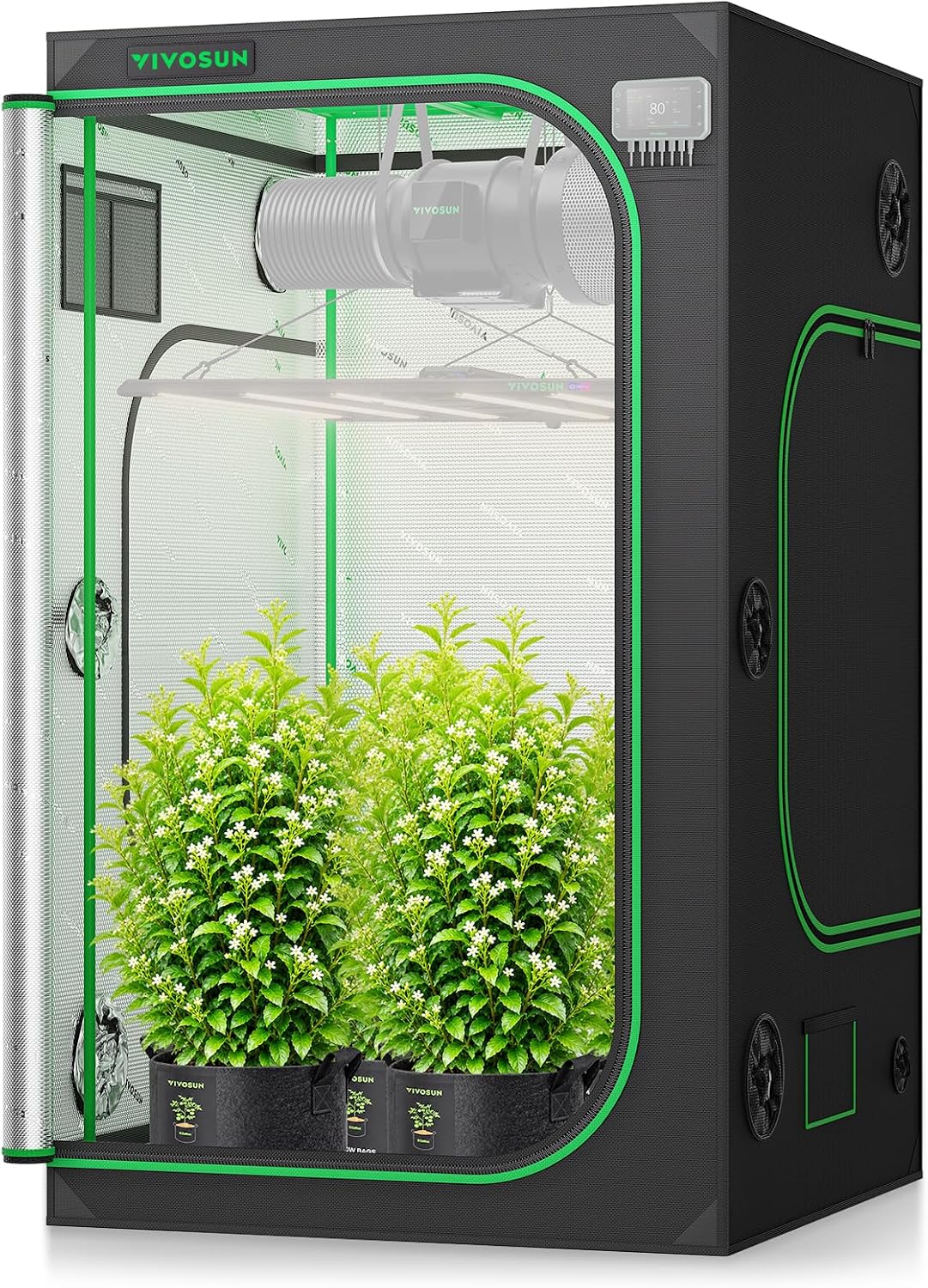 Grow Tent 4X4 Mylar - 4x4 Mylar Grow Tent, 48