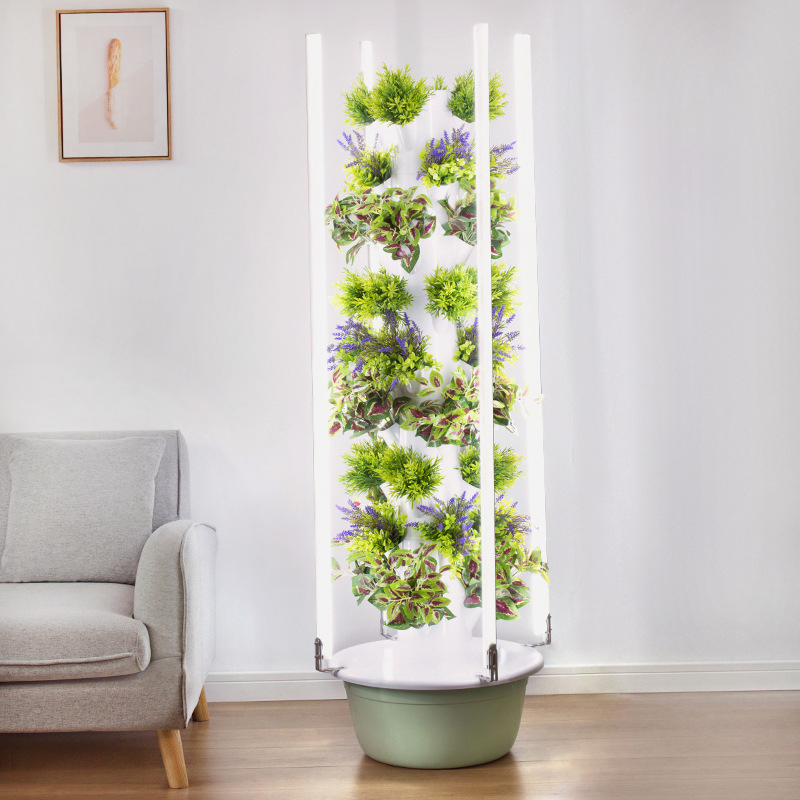 Hydroponic Tower Garden - With Led Grow Light Space Tree