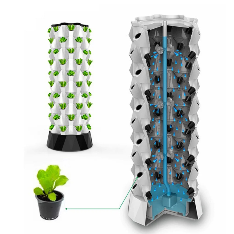Vertical Grow Tower, Pineapple - đánh giá và giá Hydroponic Tower Garden