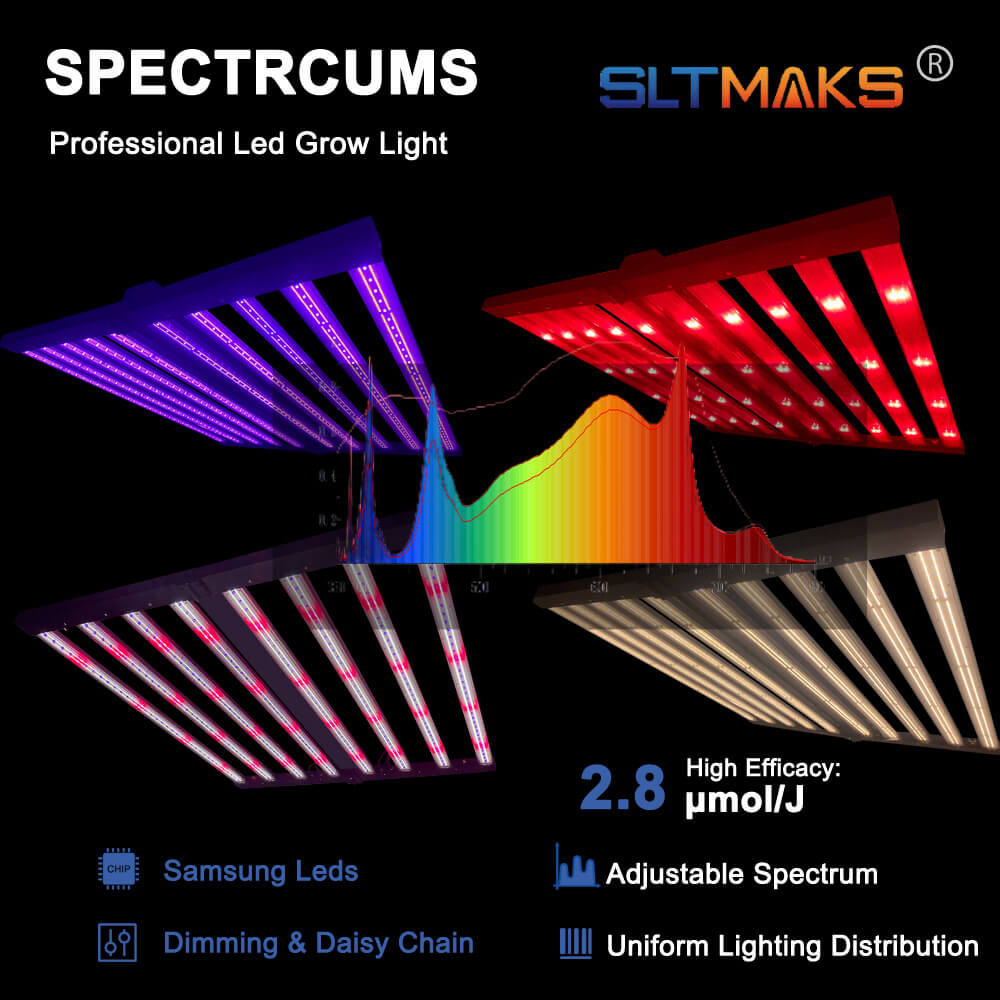 US Stock PPFD 2800 Umol/S Led  - đánh giá và giá Led Grow Light 1000W Full Spectrum