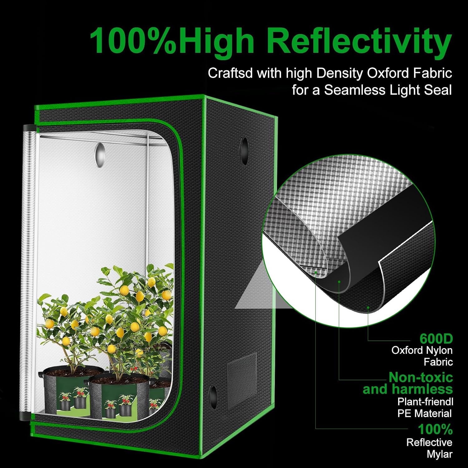 4x4 Hydroponic Indoor Plant Gr - đánh giá và giá Grow Tent 4X4 Mylar