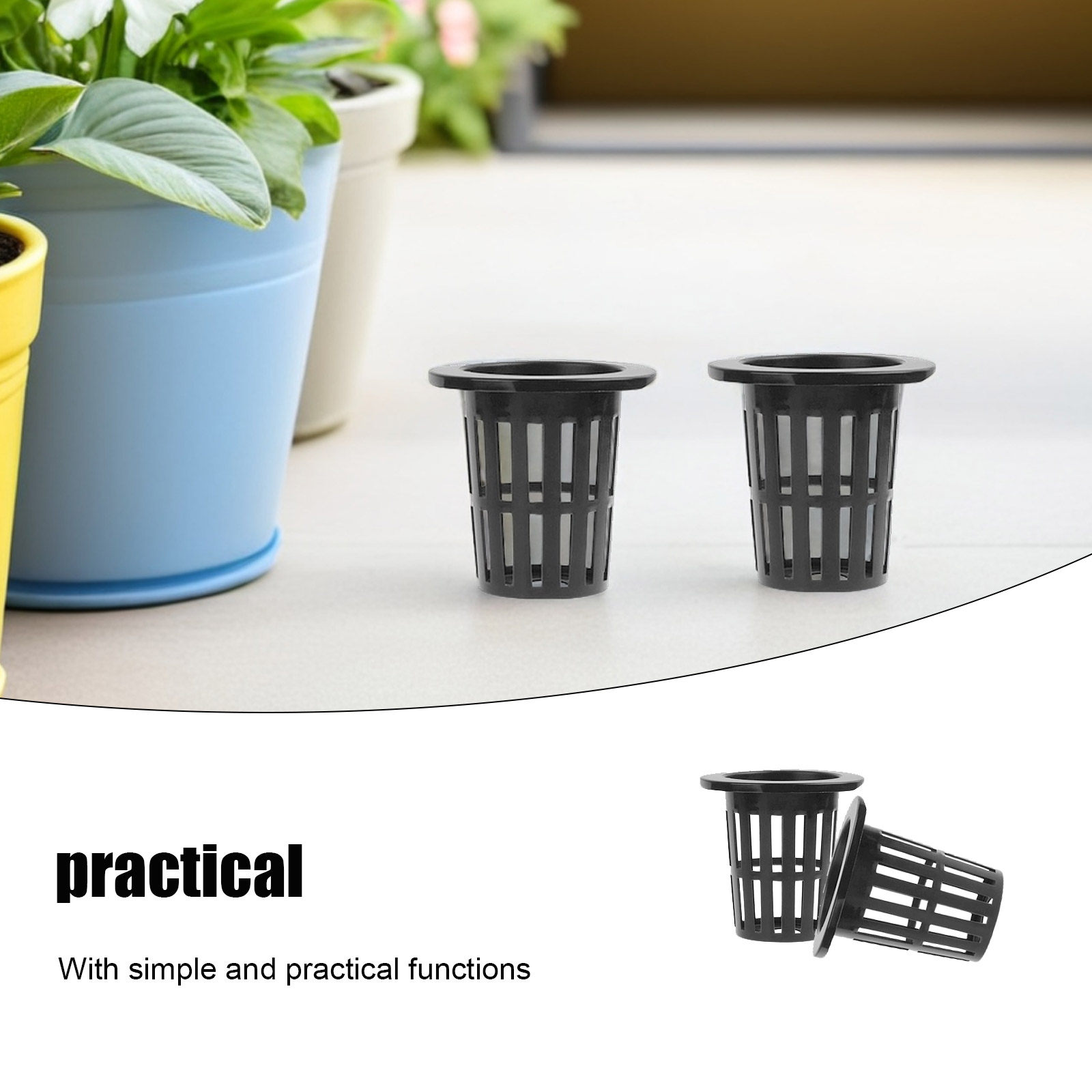 50pcs Plastic Hydroponics Bask - đánh giá và giá Hydroponic Net Pots 3 Inch