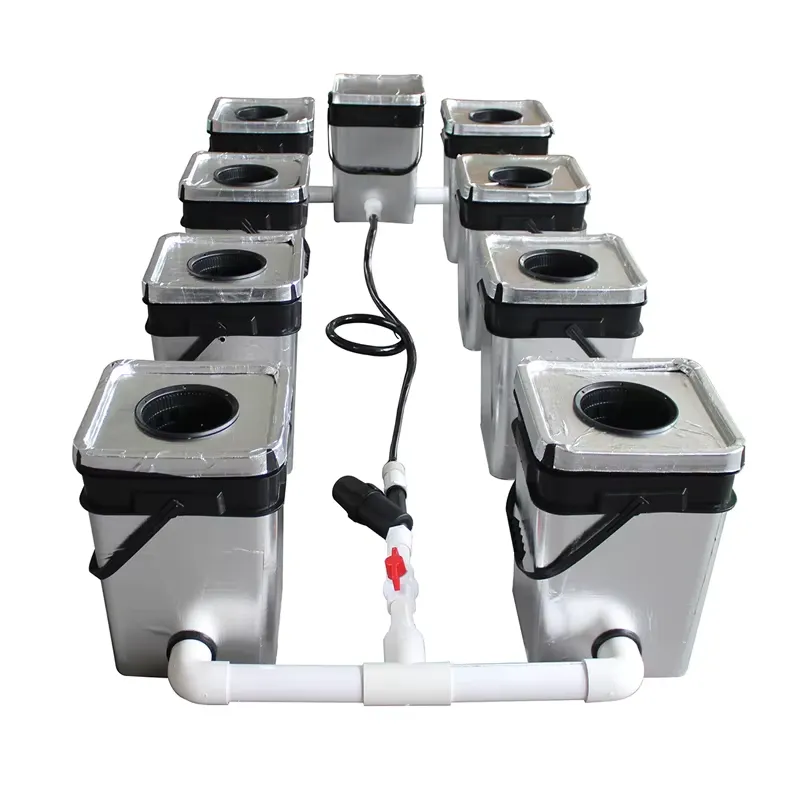 8 Barrel RDWC Cyclic Hydroponi - đánh giá và giá Deep Water Culture Kit