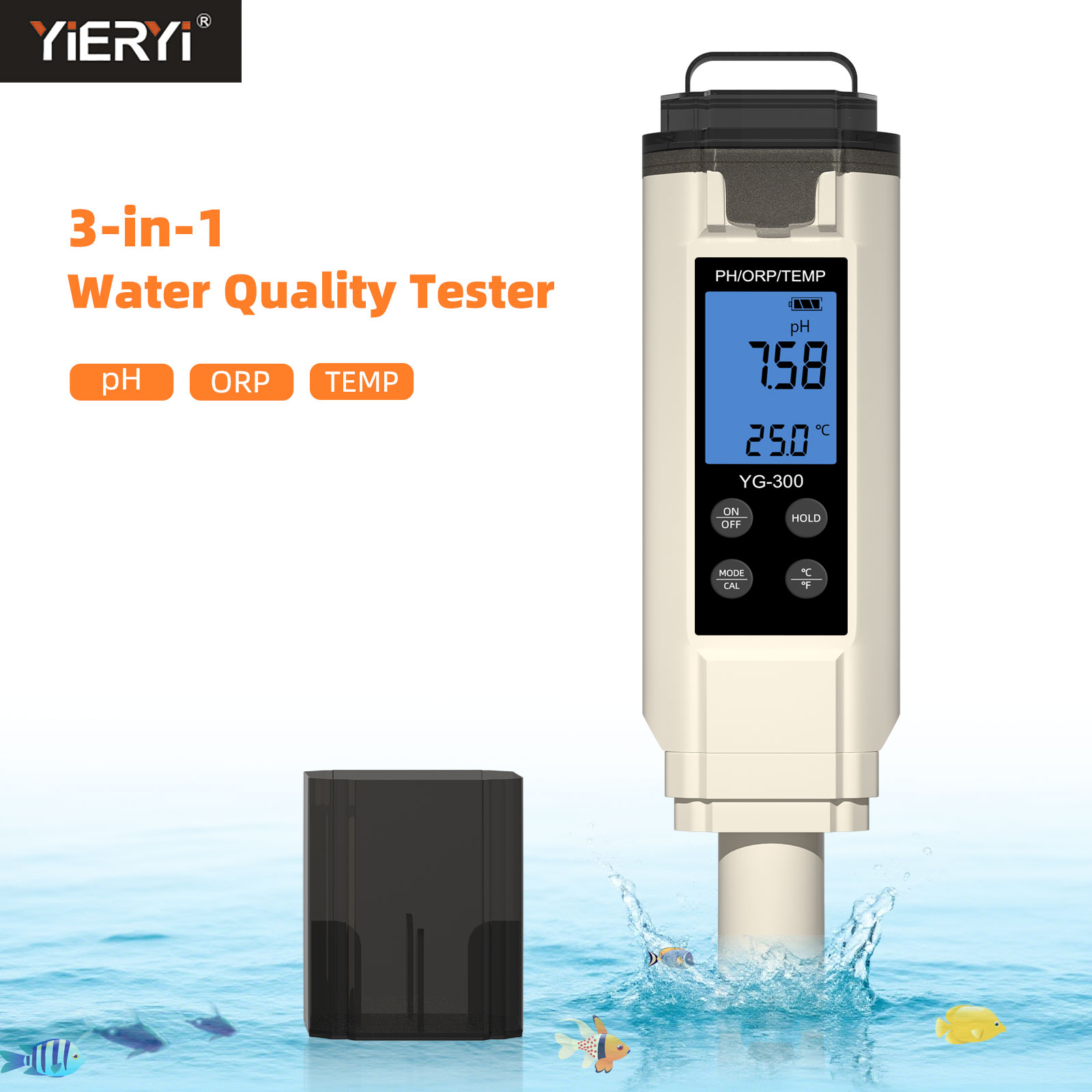 Yieryi Digital 3 in 1 PH/ORP/T - đánh giá và giá Ph Ec Meter Hydroponic