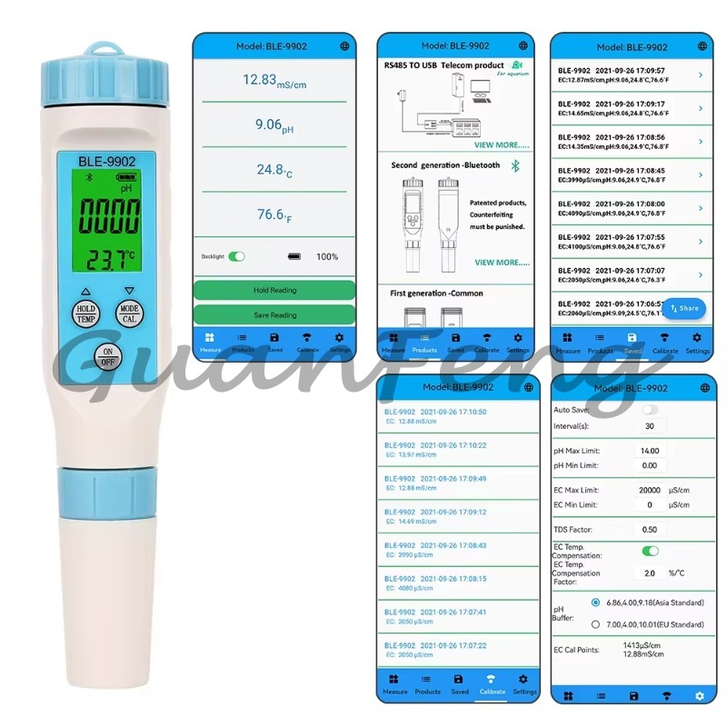 Digital Multi-Parameter Water  - đánh giá và giá Ph Ec Meter Hydroponic