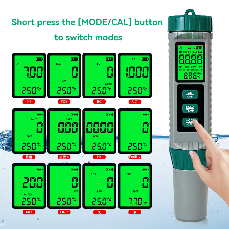 New 10 In 1 PH Meter PH TDS EC - đánh giá và giá Ph Ec Meter Hydroponic