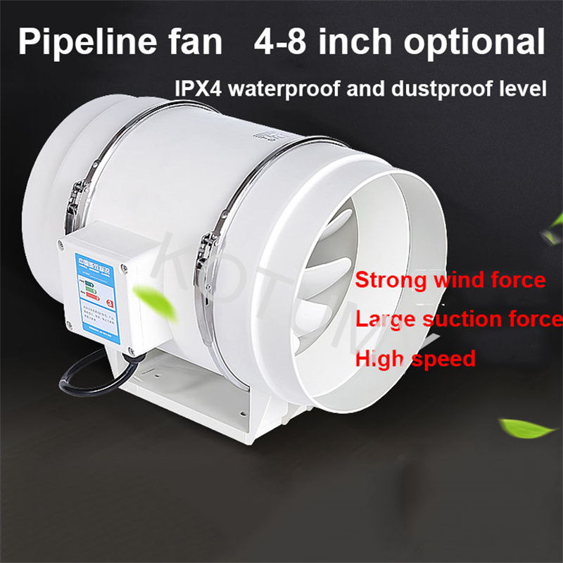 3/4/5/6/8 Inch Exhaust Fans Ho - đánh giá và giá Inline Duct Fan 8 Inch