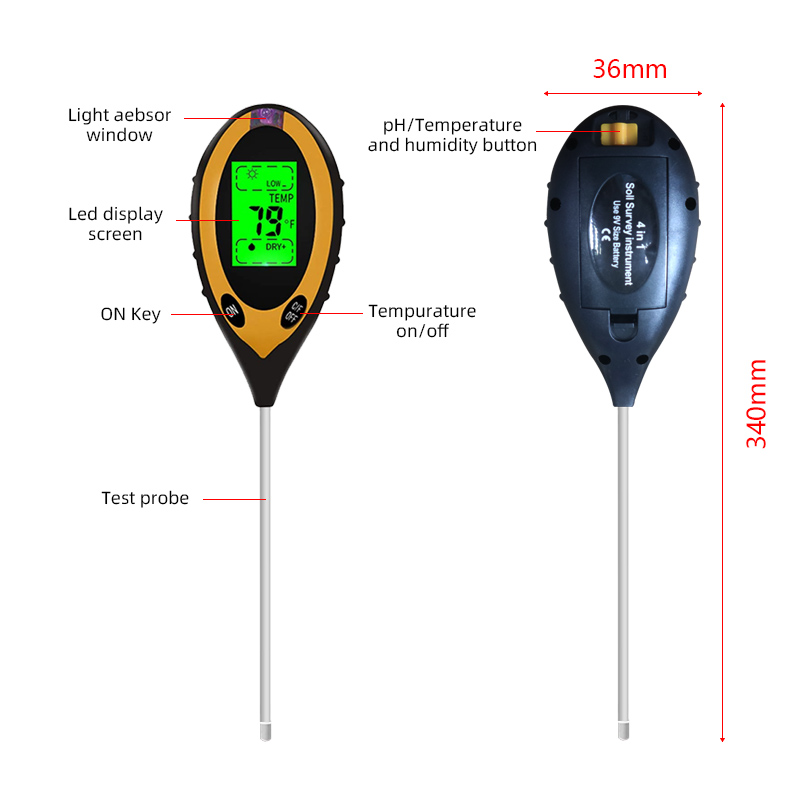 Kỹ Thuật Số 4 Trong 1 Độ PH Đấ - đánh giá và giá Ph Ec Meter Hydroponic