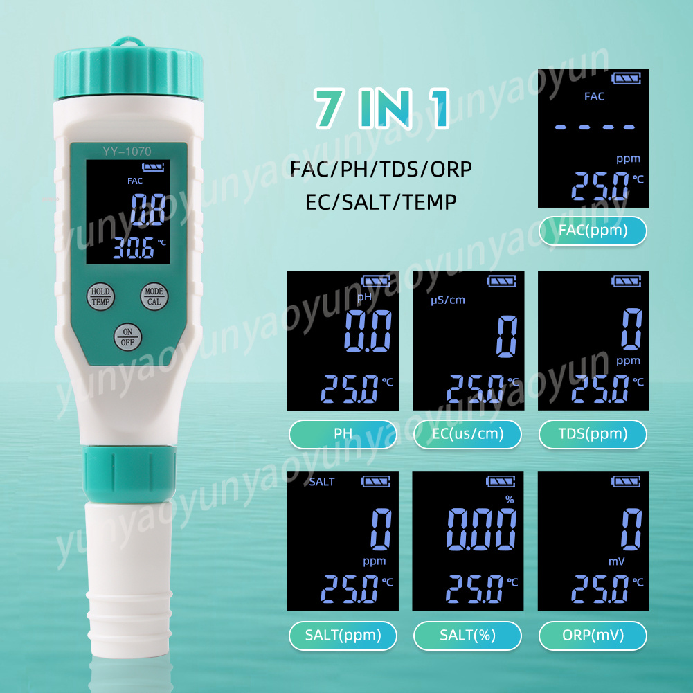7 in 1 Digital Water Quality T - đánh giá và giá Ph Ec Meter Hydroponic
