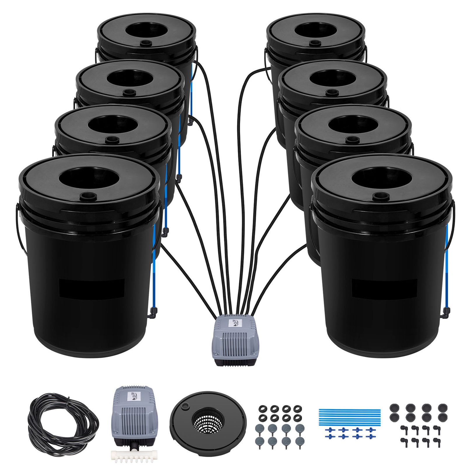 DWC Hydroponic System, 5 Gallo - đánh giá và giá Dwc Bucket System 5 Gallon
