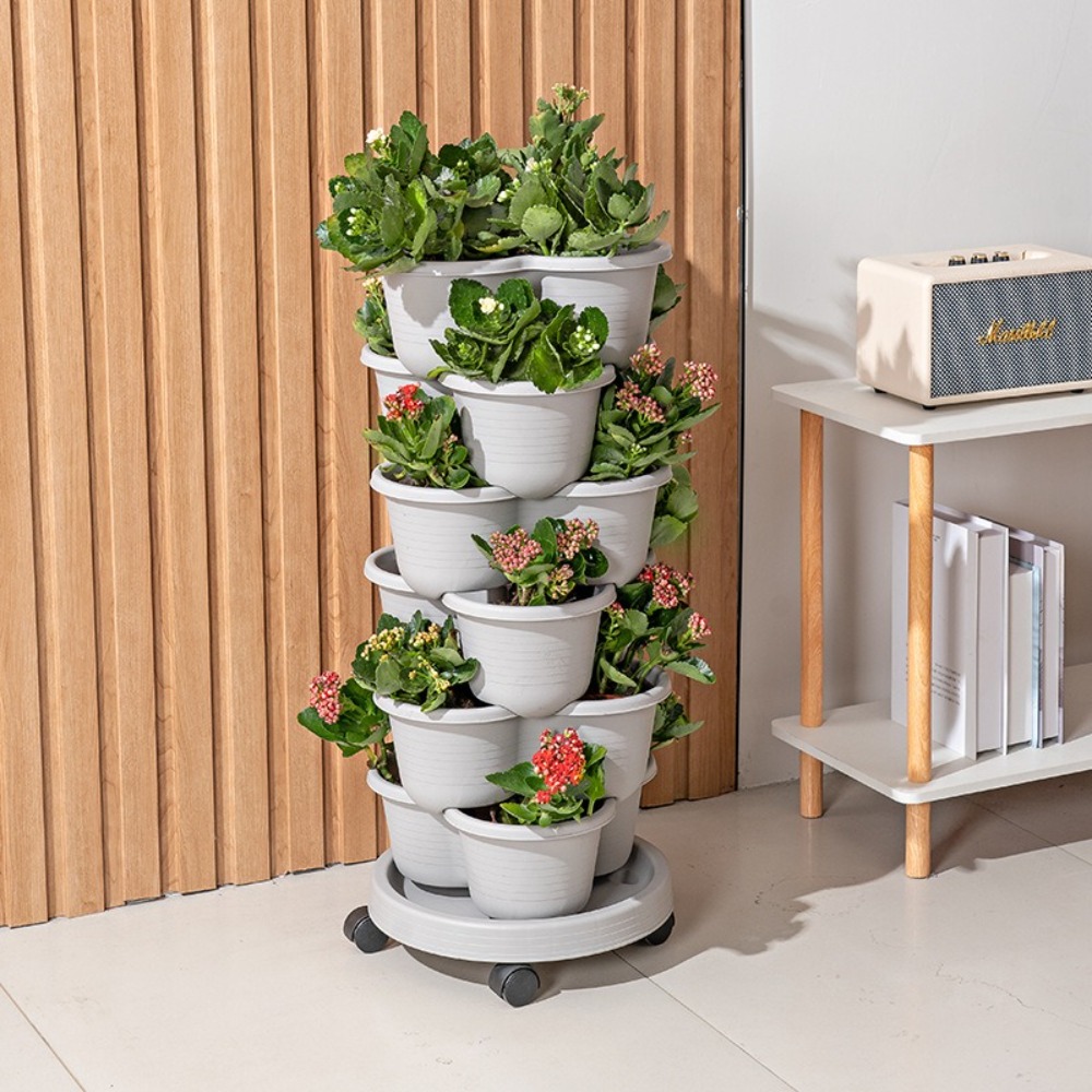 New Vertical Tower Stackable F - đánh giá và giá Hydroponic Tower Garden