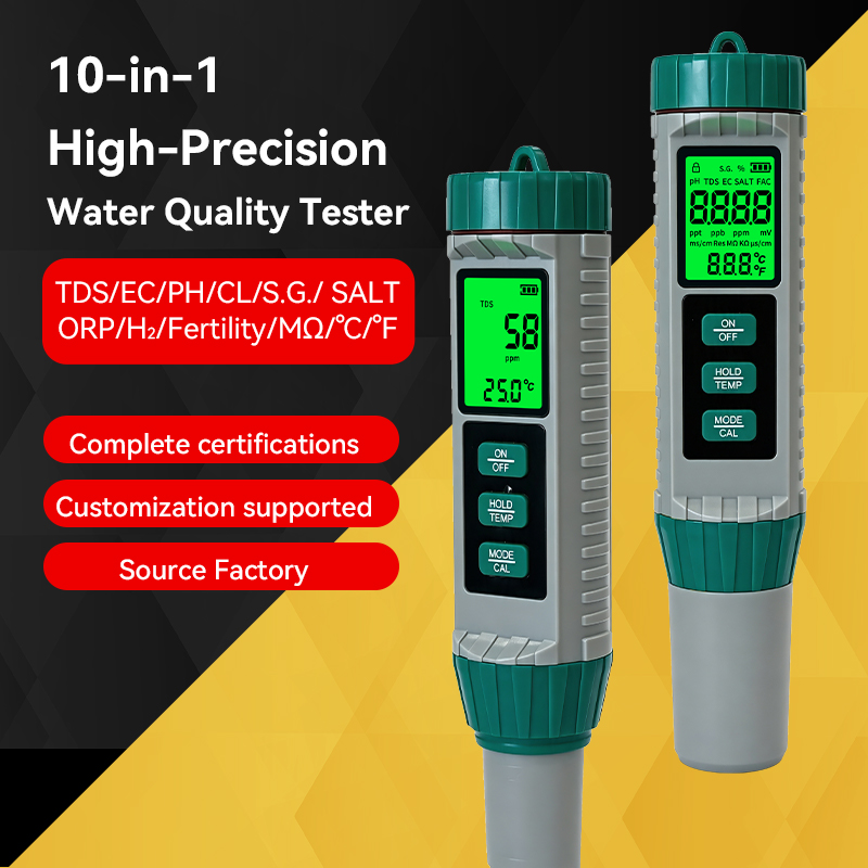 Digital PH Meter 10 in 1 Water - đánh giá và giá Ph Ec Meter Hydroponic