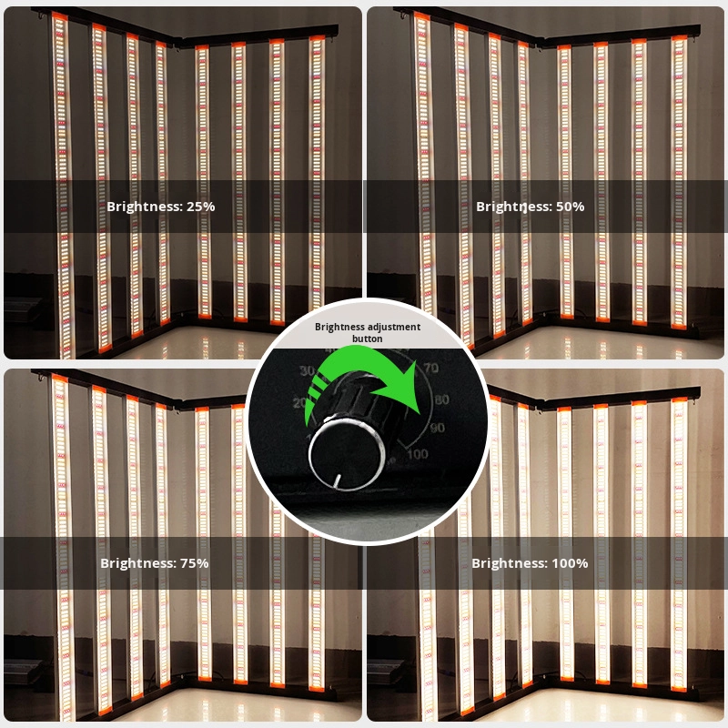 Custom Foldable 640W LED Grow  - đánh giá và giá Led Grow Light Bar 640W