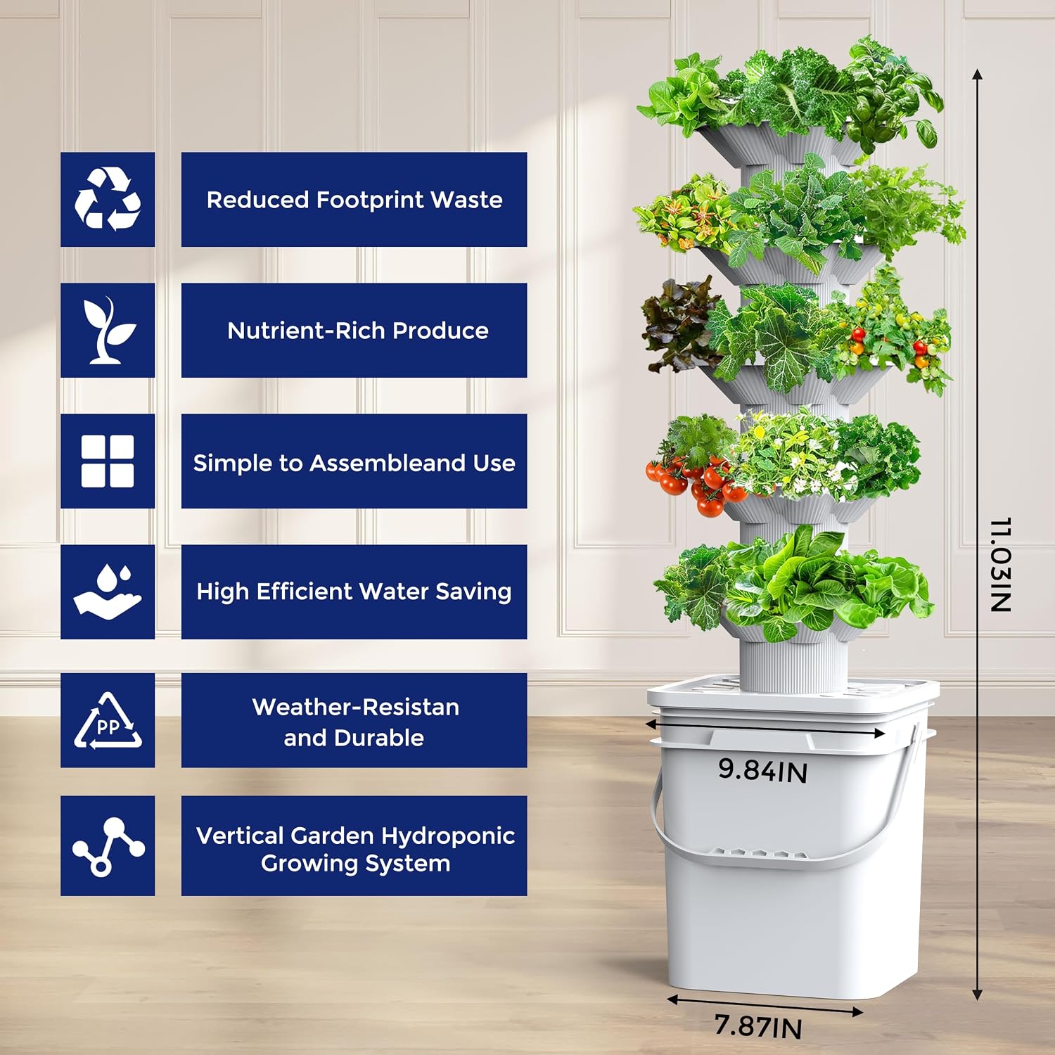 Hydroponics Growing System Kit - đánh giá và giá Hydroponic Tower Garden