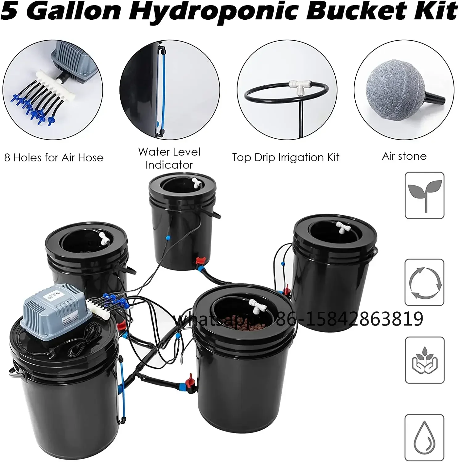 New Deep Water Culture 5 Gallo - đánh giá và giá Dwc Bucket System 5 Gallon