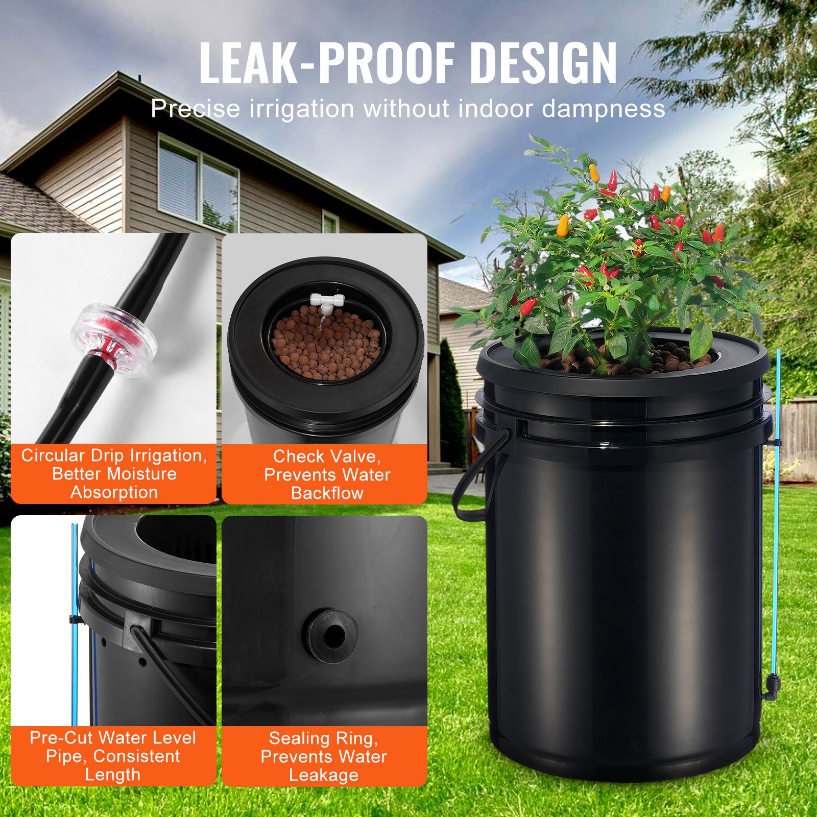 DWC Hydroponics Grow System, H - đánh giá và giá Dwc Bucket System 5 Gallon