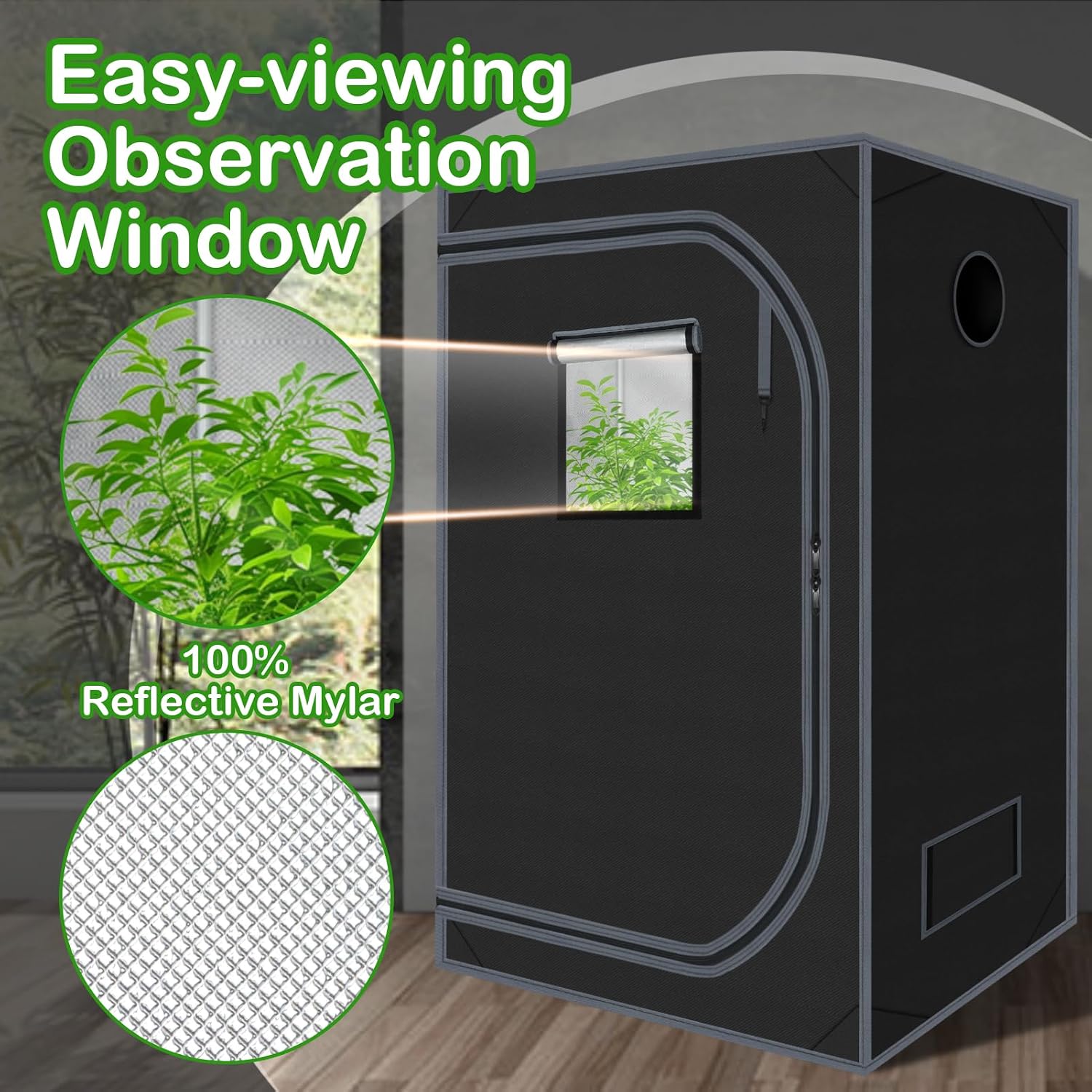 4x4 Hydroponic Grow Tent, 48