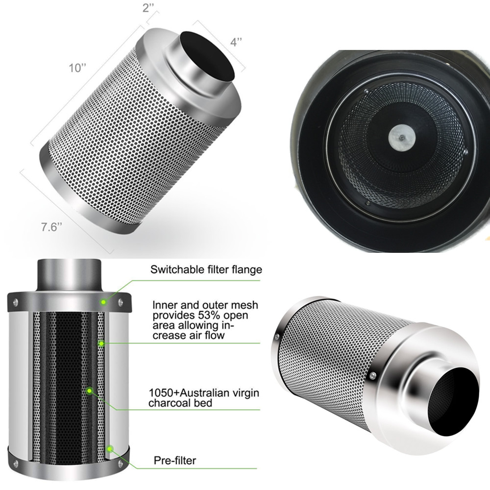 Centrifugal Fans&Activated Car - đánh giá và giá Carbon Filter Grow 6 Inch