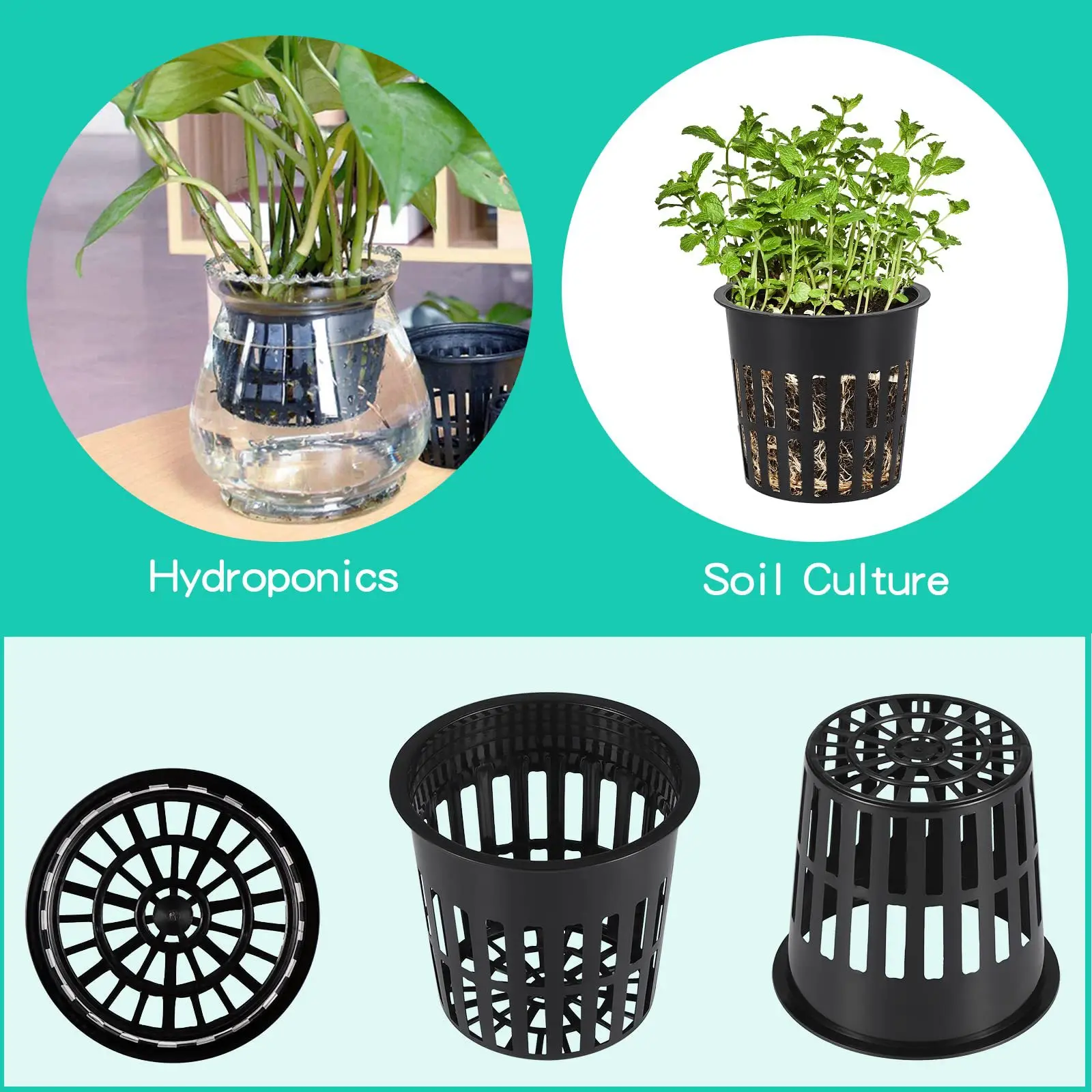 10PCS 3 Inch Hydroponics Cups  - đánh giá và giá Hydroponic Net Pots 3 Inch