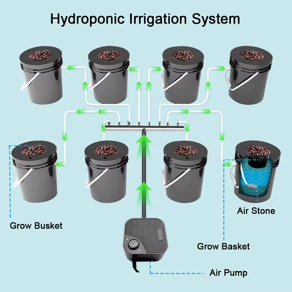 New Water Supply Farm Deep Aqu - đánh giá và giá Dwc Bucket System 5 Gallon