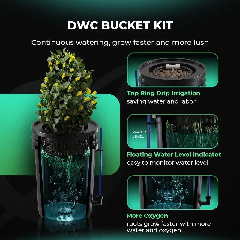 Mars Hydro 5-Gallon DWC Indoor - đánh giá và giá Dwc Bucket System 5 Gallon