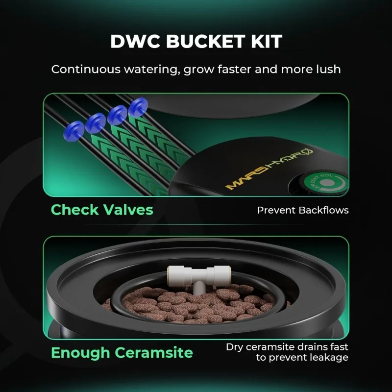 Mars Hydro 5-Gallon DWC Indoor - đánh giá và giá Dwc Bucket System 5 Gallon