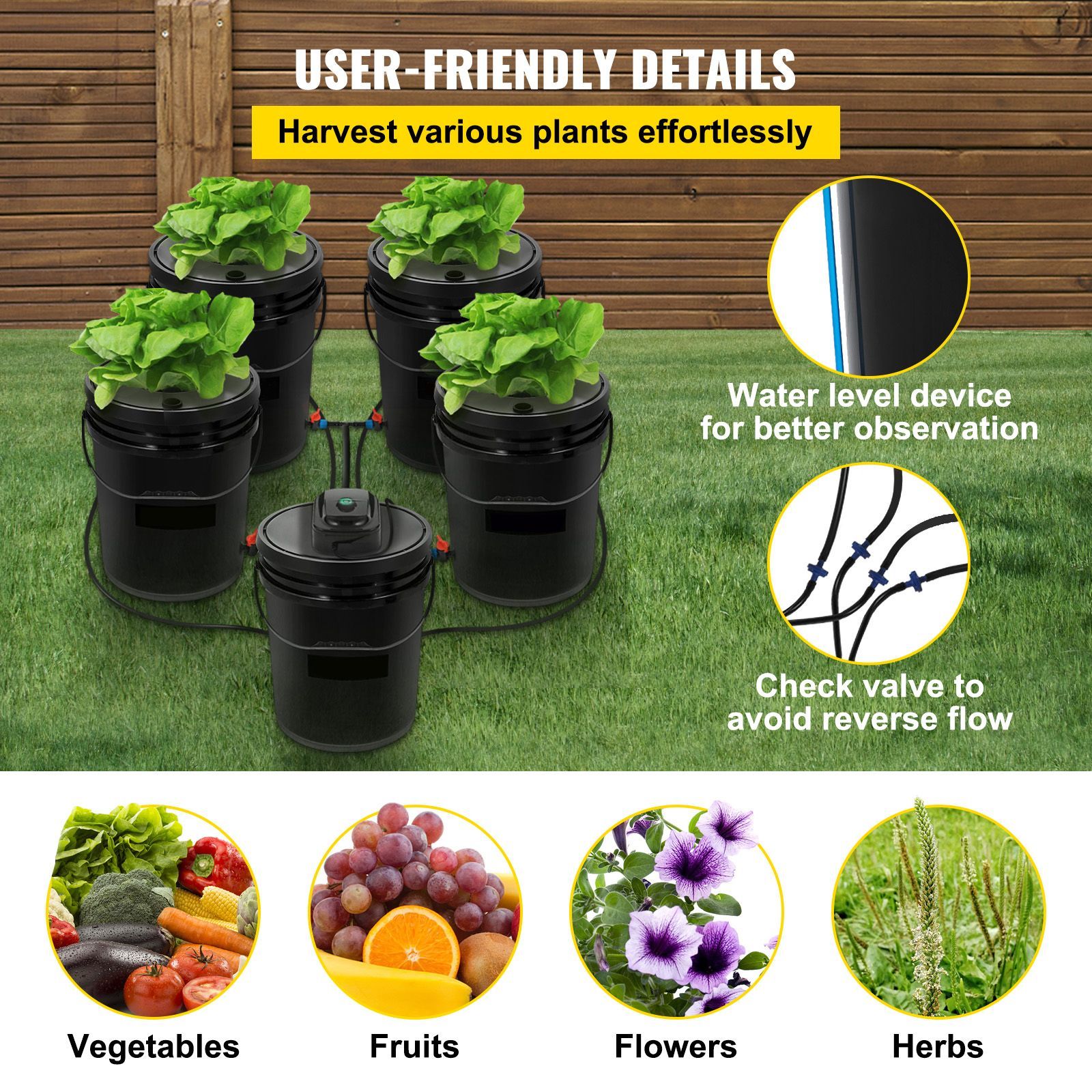DWC Hydroponic System, 5 Gallo - đánh giá và giá Dwc Bucket System 5 Gallon