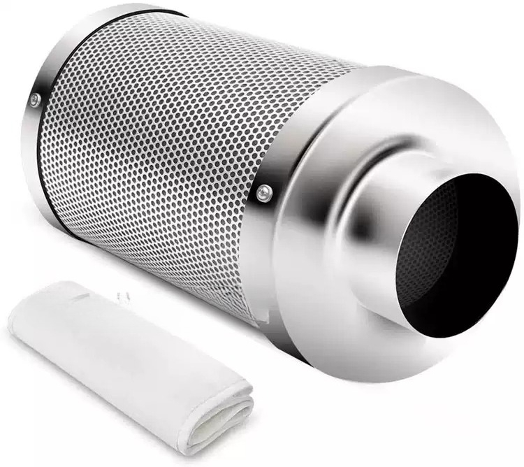 Cylindrical Activated Carbon F - đánh giá và giá Carbon Filter Grow 6 Inch