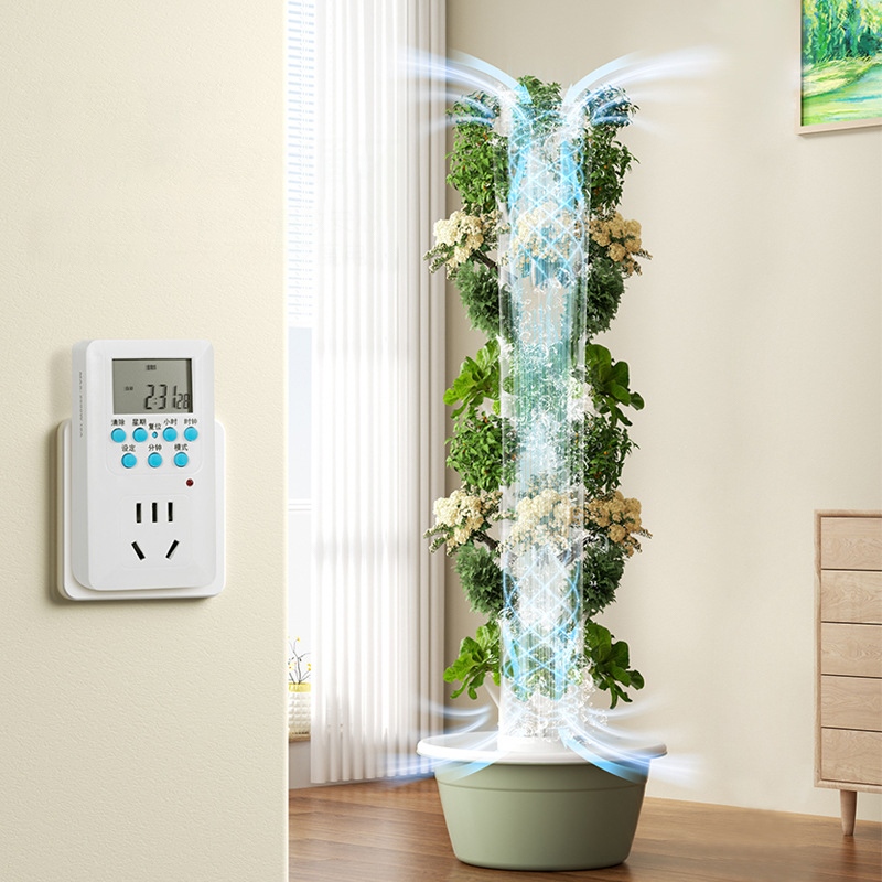 With Led Grow Light Space Tree - đánh giá và giá Hydroponic Tower Garden
