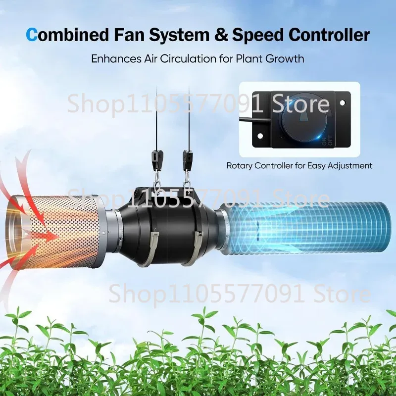 4/6 Inch EC Inline Duct Fan Ki - đánh giá và giá Carbon Filter Grow 6 Inch