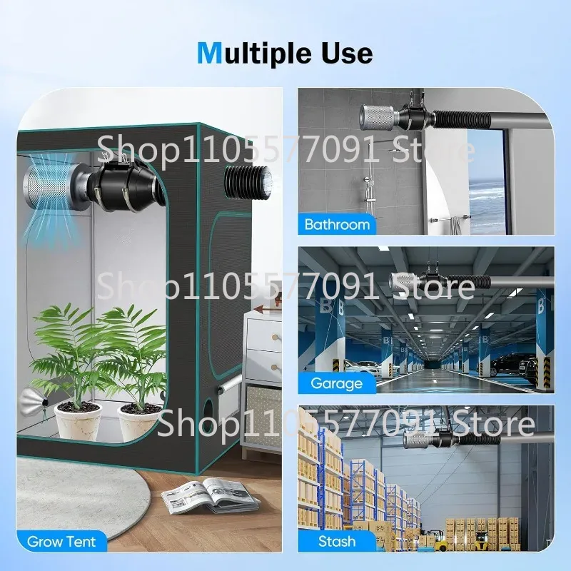 4/6 Inch EC Inline Duct Fan Ki - đánh giá và giá Carbon Filter Grow 6 Inch