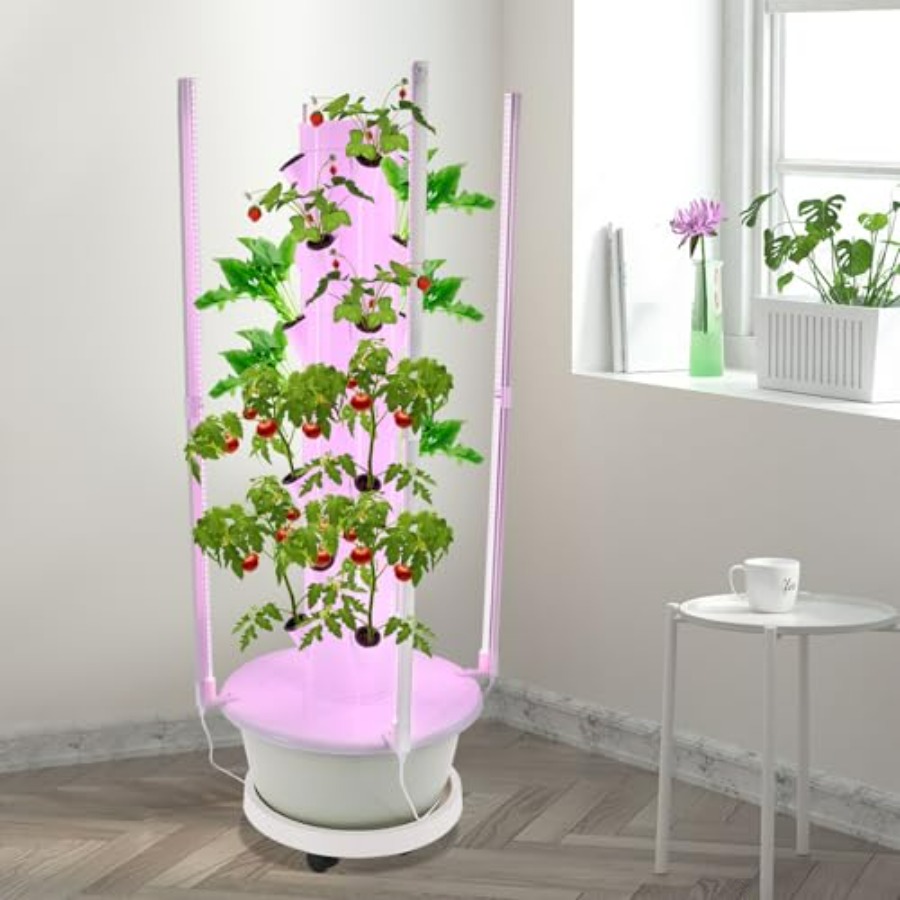 Hydroponic growing tower for i - đánh giá và giá Hydroponic Tower Garden